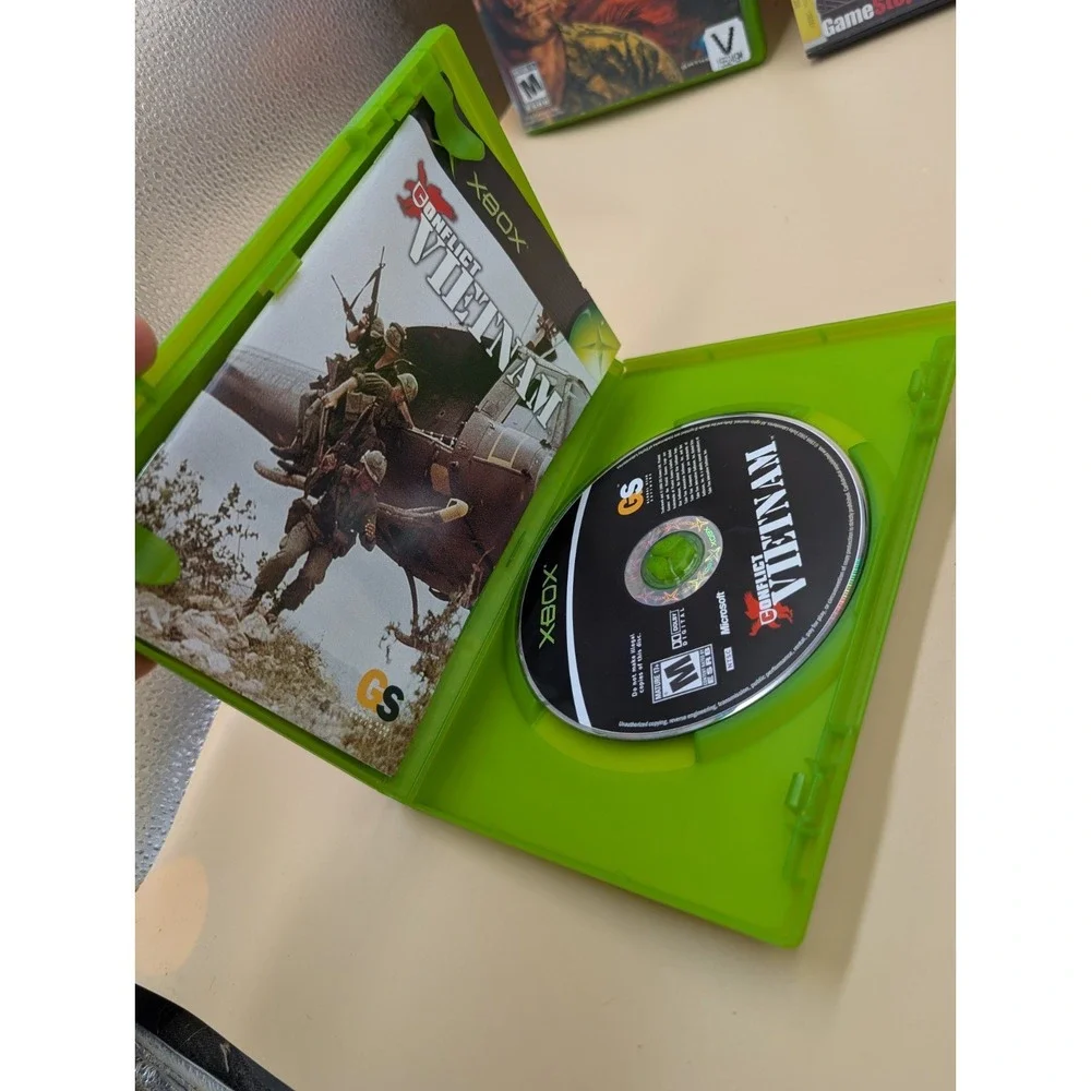 5 Xbox Games Lot Vietcong Swat Conflict Vietnam Hitman 2 Rallisport Challenge